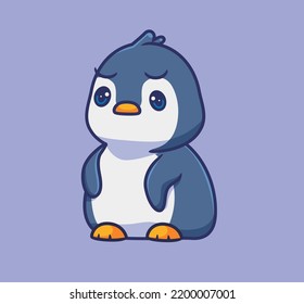sad penguin gif