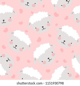 Cute Penguin With Snow Cartoon Seamless Pattern, Winter Animal Background, Christmas Vector Illustration