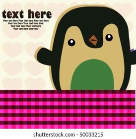 Cute penguin with text 4