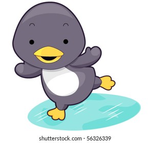 Cute Penguin - Vector