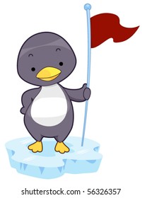 Cute Penguin - Vector