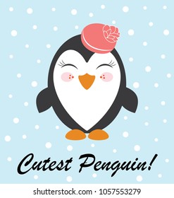 Cute Penguin, Vector Design