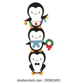 Cute penguin vector illustration