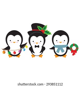 Cute penguin vector illustration