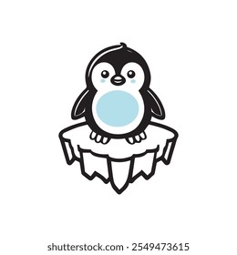  Cute Penguin vector logo design