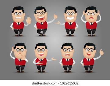 Cute People - businessman set 