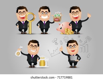 Cute People - businessman set 