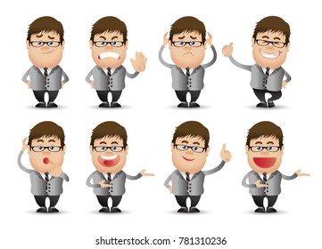 Cute People - businessman set