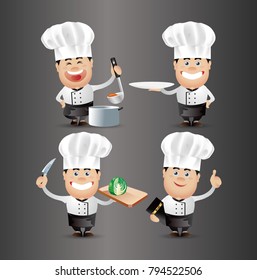 Cute People. Professional. chef