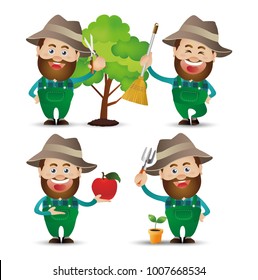 Cute People. Professional. farmer