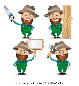 Cute People. Professional. farmer 