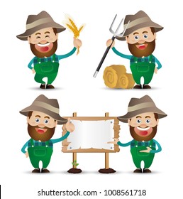 Cute People. Professional. farmer 