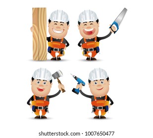 Cute People. Professional. worker