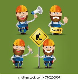 Cute People. Professional. worker