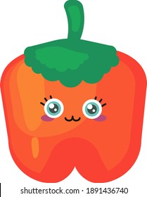 Cute pepper , illustration, vector on white background