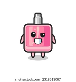 cute perfume mascot with an optimistic face , cute style design for t shirt, sticker, logo element