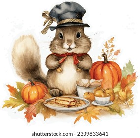 Cute Pet, cute animal, Thanksgiving, Pumpkin