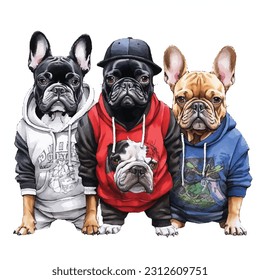 Cute pet, cute animal,costume, hip hop style