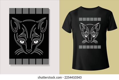 Cute pet cats and dog tee shirt design