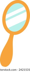  icono plano de espejo de día de mascotas lindo