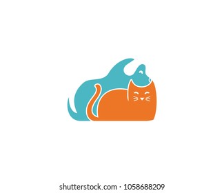 Cute pet logo design