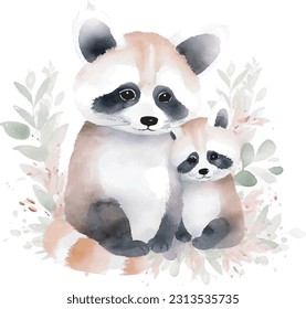 cute pet, pretty animal, Happy Mother's day, mom and baby
