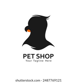 Lindo diseño de logotipo de tienda de mascotas