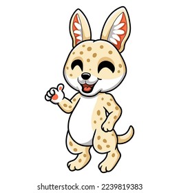 Cute pharaoh cat cartoon giving thumbs up