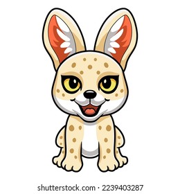Cute pharaoh cat cartoon sitting
