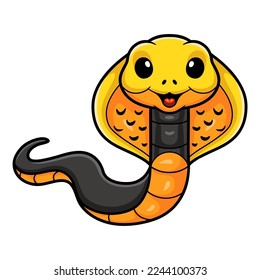 Cute philippines cobra cartoon (Naja samarensis)