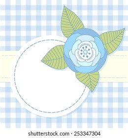 Cute photo frame design. Vector scrapbook elements. EPS10.