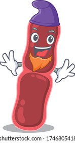 Cute picture of bacillus bacteria in Elf cartoon design