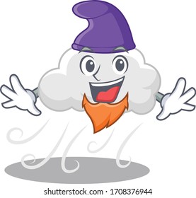 Cute picture of cloudy windy in Elf cartoon design