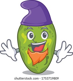 Cute picture of cyanobacteria in Elf cartoon design
