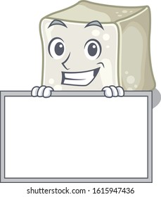 A Cute Picture Of Sugar Cube Grinning With Board