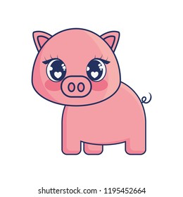 cute pig adorable character