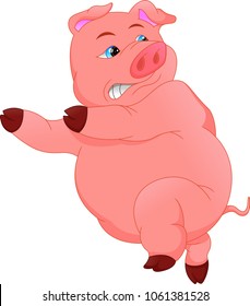 cute pig cartoon 