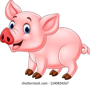 Cute pig cartoon