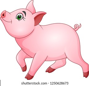 Cute pig cartoon