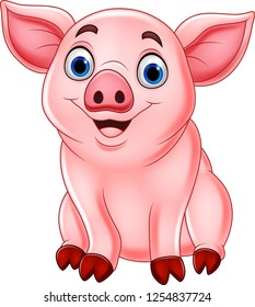 Cute pig cartoon