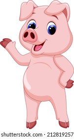 Cute pig cartoon