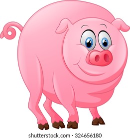 cute pig cartoon
