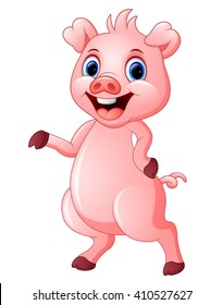 cute pig cartoon