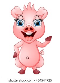 Cute pig cartoon