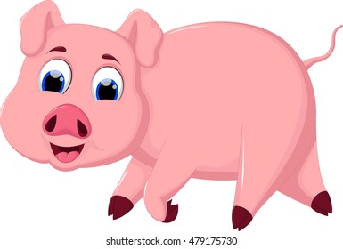 Cute pig cartoon