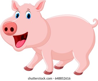 Cute pig cartoon