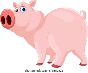 Cute pig cartoon