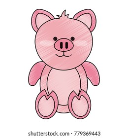 Cute pig cartoon