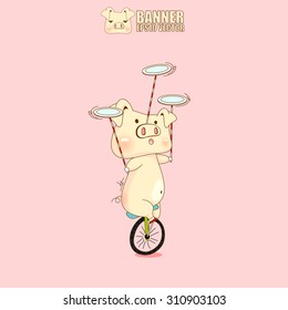 cute pig character