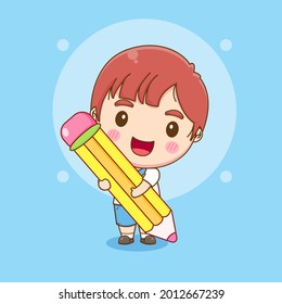 cute pig character cartoon illustration